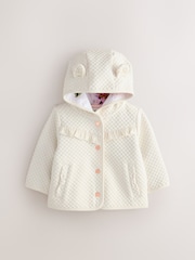 Baker by Ted Baker Lurex Quilted Hooded Jacket - Image 1 of 7