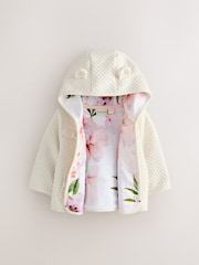 Baker by Ted Baker Lurex Quilted Hooded Jacket - Image 3 of 7