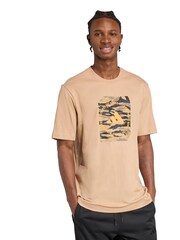 adidas Brown Camo Shape Graphic T-Shirt - Image 3 of 6