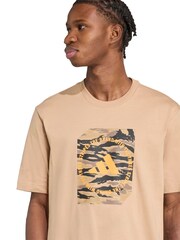adidas Brown Camo Shape Graphic T-Shirt - Image 4 of 6