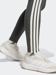 adidas Grey Essentials 3-Stripes Cotton Leggings - Image 5 of 5