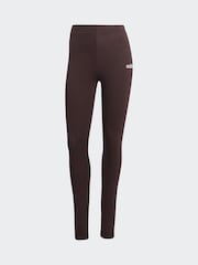 adidas Brown Essentials Linear Cotton Leggings - Image 6 of 6