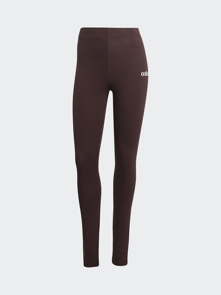 adidas Brown Essentials Linear Cotton Leggings - Image 6 of 6 adidas Brown Essentials Linear Cotton Leggings - Image 6 of 6