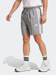 adidas Grey Essentials 3-Stripes Chelsea Shorts - Image 1 of 6