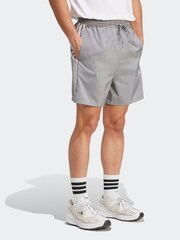 adidas Grey Essentials 3-Stripes Chelsea Shorts - Image 3 of 6