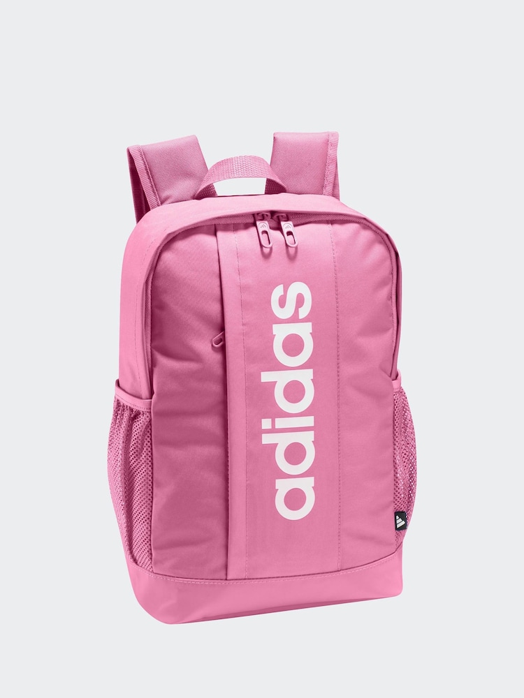 adidas Pink Kids Linear Backpack - Image 1 of 1