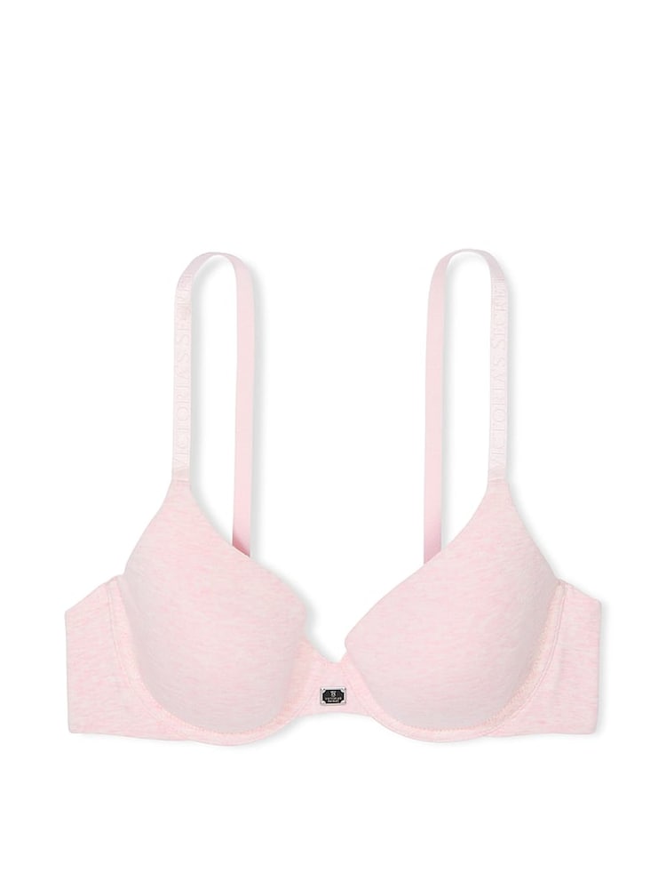Victoria's Secret Pink Petal Heather Full Cup Cotton Logo Bra - Image 3 of 3