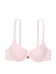 Victoria's Secret Pink Petal Heather Full Cup Push Up Cotton Logo Bra - Image 3 of 3