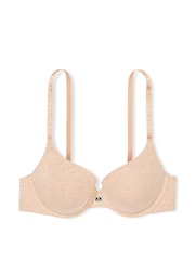 Victoria's Secret Blush Pink Heather Full Cup Push Up Cotton Logo Bra - Image 3 of 3