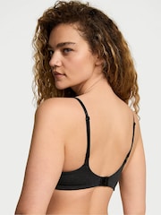 Victoria's Secret Black Heather Non Wired Lightly Lined Cotton Logo Bra - Image 2 of 3