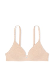 Victoria's Secret Blush Pink Heather Non Wired Lightly Lined Cotton Logo Bra - Image 3 of 3