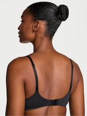 Victoria's Secret Black Heather Lightly Lined Demi Cotton Logo Bra - Image 2 of 2