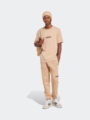 adidas Brown Single Essentials Linear 100% Cotton Jersey T-Shirt - Image 6 of 7