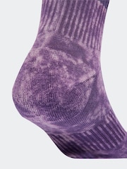 adidas Purple Stonewash Crew Socks 3 Pack - Image 4 of 5