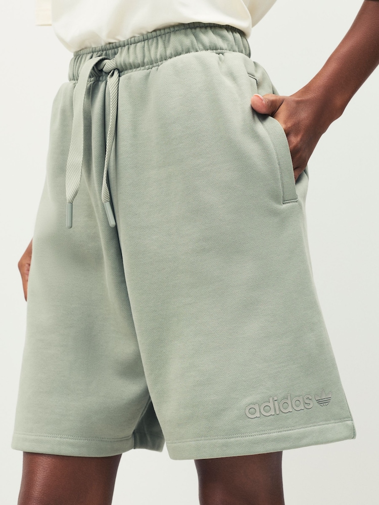 adidas Originals Green Essentials Linear Shorts - Image 1 of 4