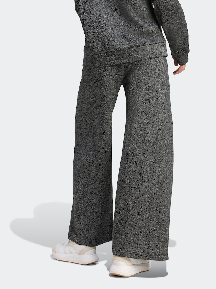 adidas Black ALL SZN Holiday Glitter Fleece Loose Joggers - Image 2 of 6