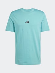 adidas Green Small Essentials Logo Single Jersey T-Shirt - Image 1 of 1