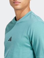 Azul - Camiseta adidas small Essentials Logo Single Jersey - Imagem 4 de 6
