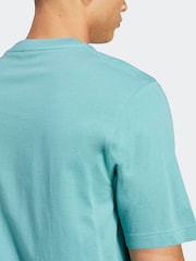 Azul - Camiseta adidas small Essentials Logo Single Jersey - Imagem 5 de 6