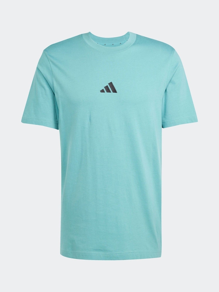 Azul - Camiseta adidas small Essentials Logo Single Jersey - Imagem 6 de 6