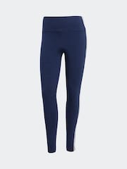 Azul - adidas Originals Adicolour 3-Stripes Cotton Leggings - Imagem 6 de 6
