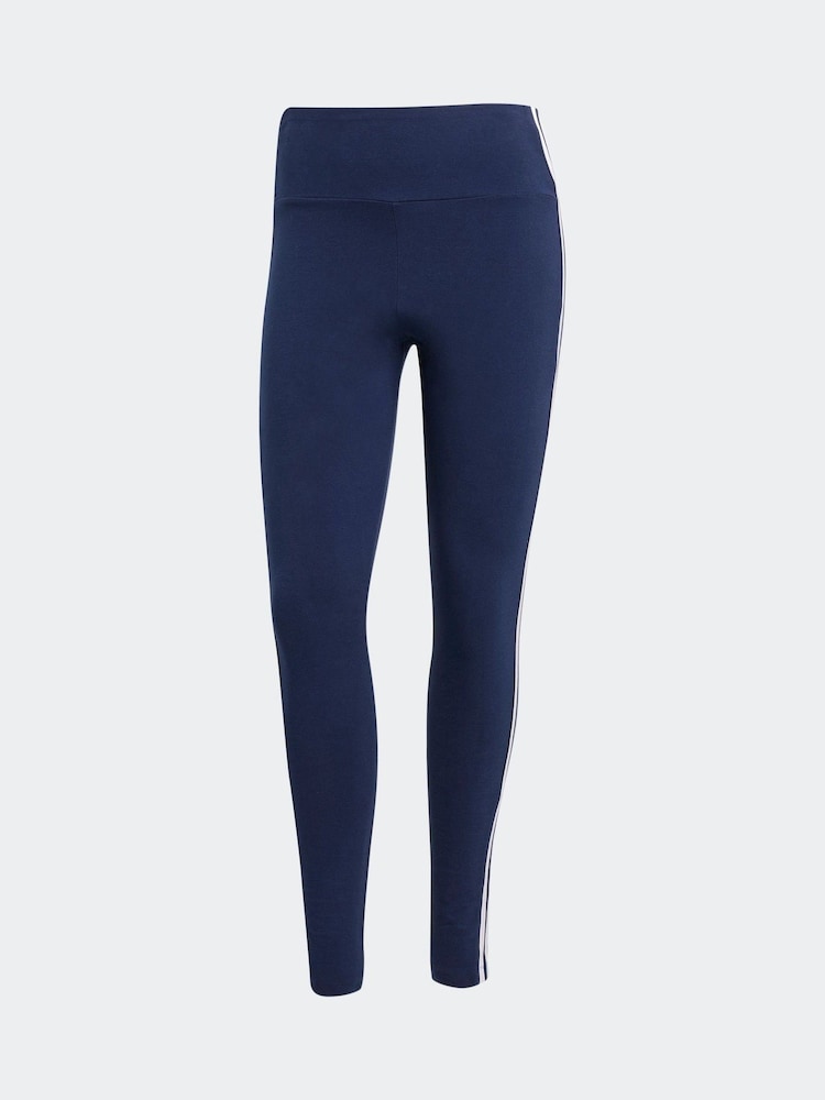 Azul - adidas Originals Adicolour 3-Stripes Cotton Leggings - Imagem 6 de 6
