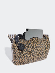 adidas Originals Brown Leopard Print Large Shoulder Bag - Image 4 of 6