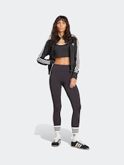 Preto - adidas Originals Adicolour 3-Stripes Cotton Leggings - Imagem 3 de 5