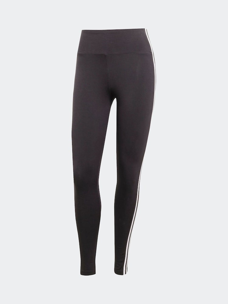Preto - adidas Originals Adicolour 3-Stripes Cotton Leggings - Imagem 5 de 5