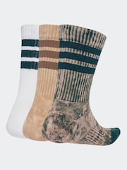 Braun - adidas Stonewash Crew Socks 3 Pack - Bild 2 von 5