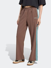 adidas Originals Light Brown Tailored 3-Stripes Trousers - Image 1 of 6