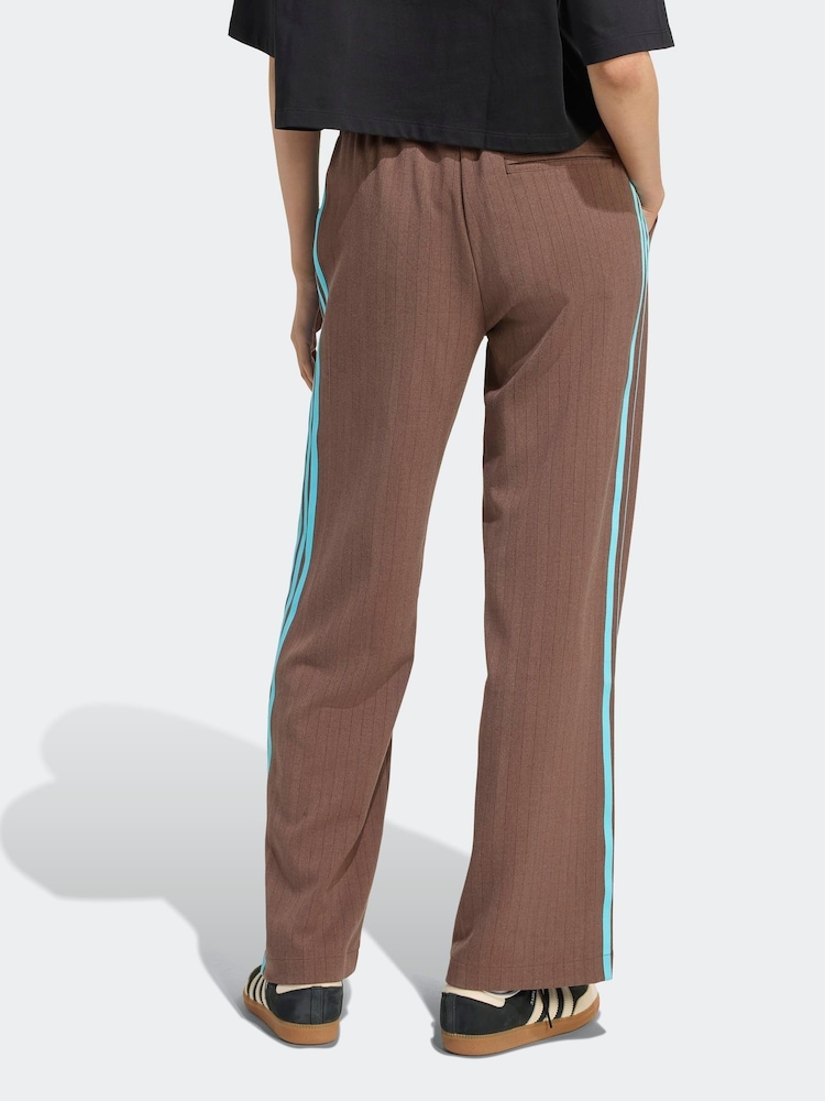 adidas Originals Light Brown Tailored 3-Stripes Trousers - Image 2 of 6