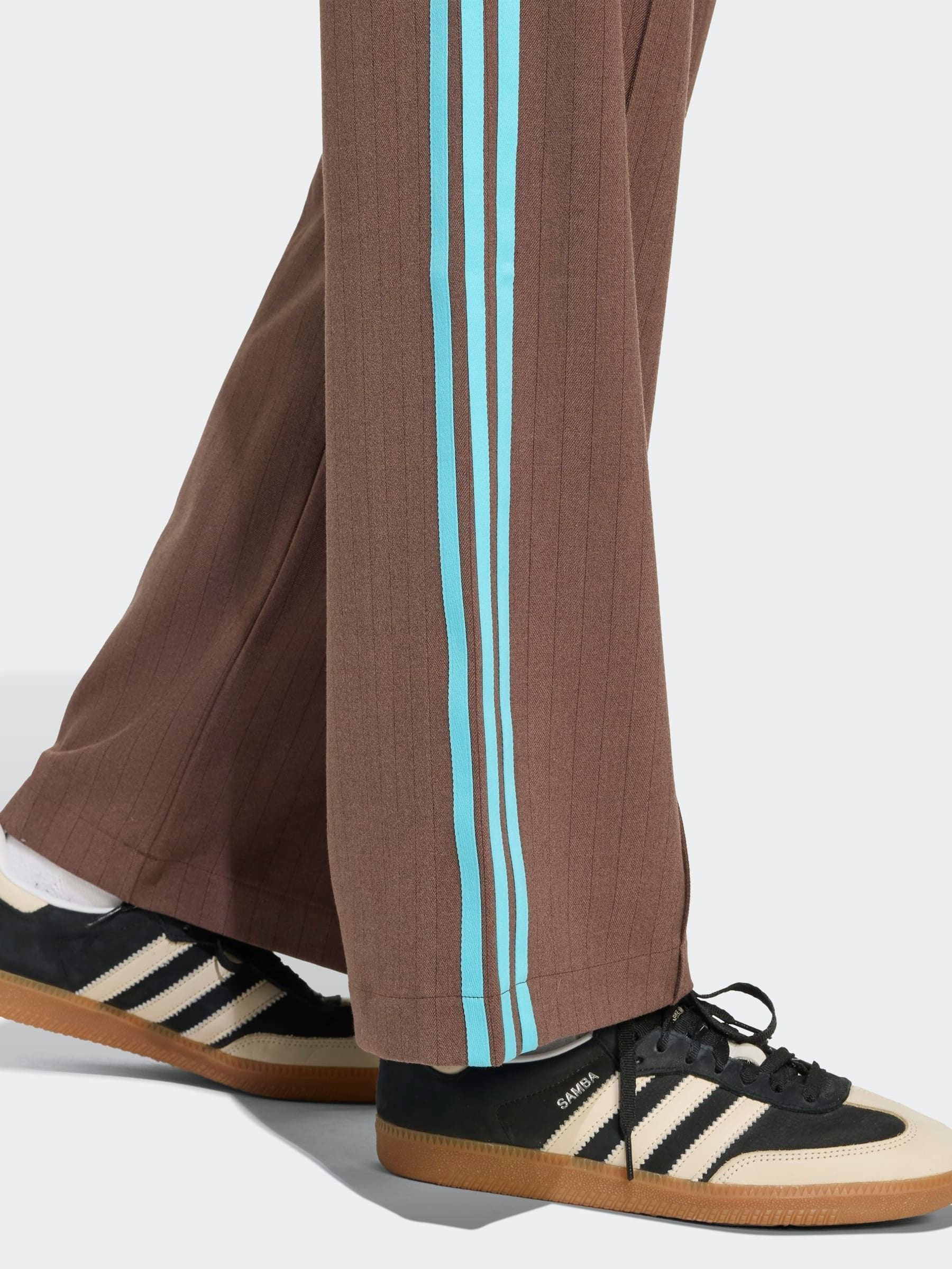Buy adidas Originals Light Brown Tailored 3-Stripes Trousers from