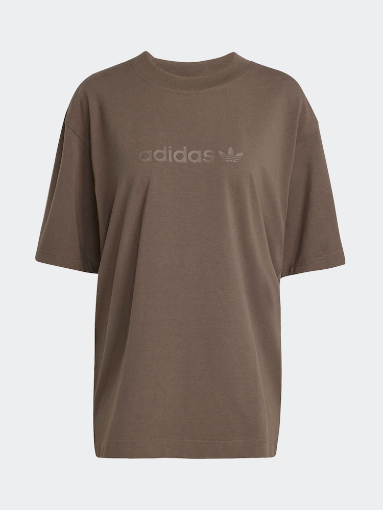 adidas Originals Green Essentials Linear Oversize T-Shirt - Image 6 of 6