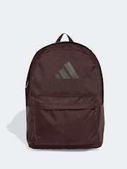 adidas Brown Classic 3 Bar Logo Backpack - Image 1 of 7