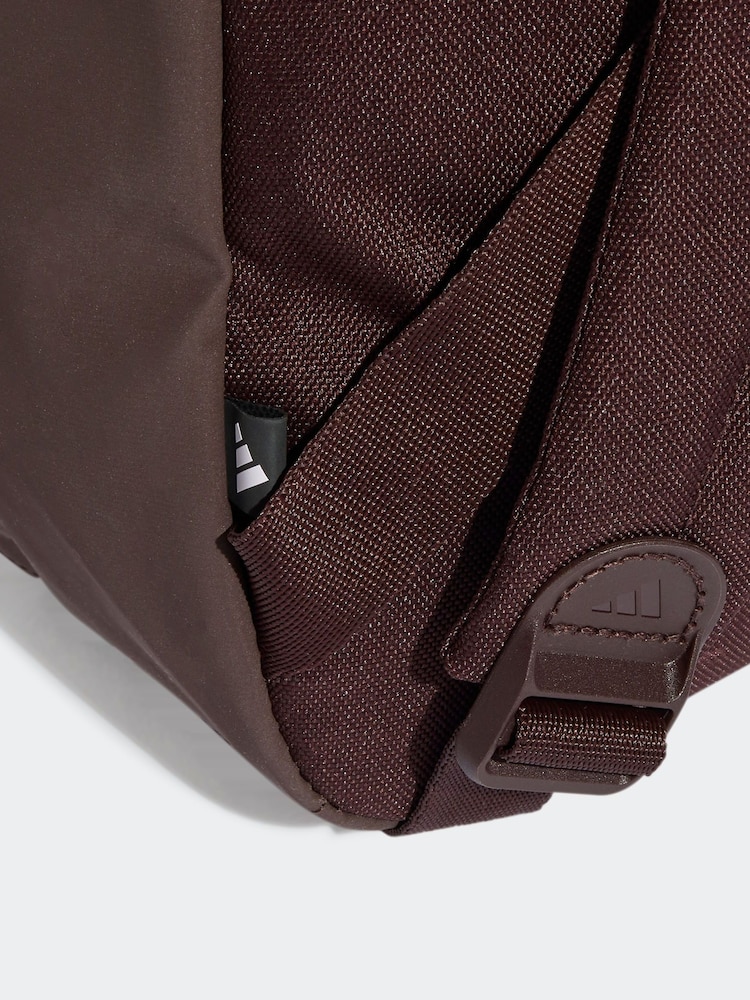 adidas Brown Classic 3 Bar Logo Backpack - Image 7 of 7