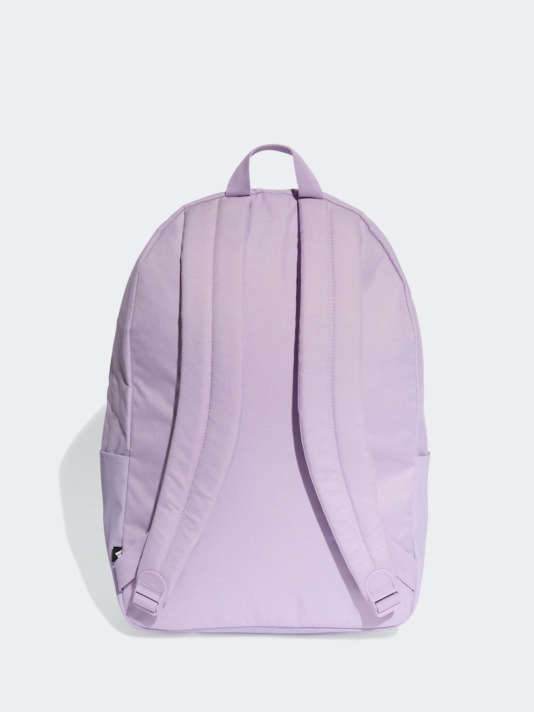 adidas Purple Classic 3 Bar Logo Backpack - Image 2 of 6