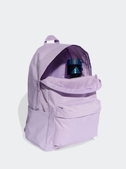 adidas Purple Classic 3 Bar Logo Backpack - Image 4 of 6