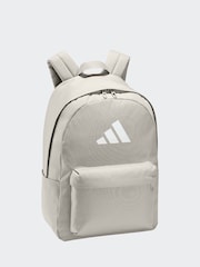 adidas Grey Classic 3 Bar Logo Backpack - Image 1 of 1