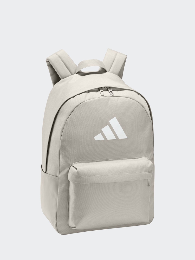 adidas Grey Classic 3 Bar Logo Backpack - Image 1 of 1