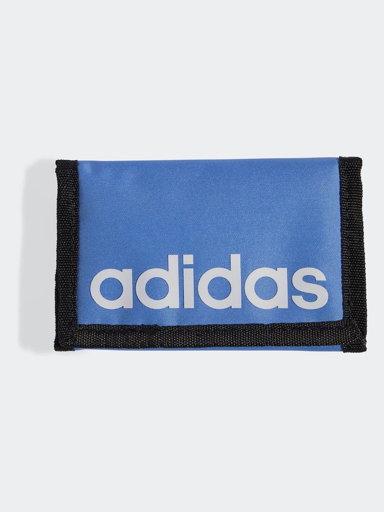 adidas Blue Linear Wallet - Image 1 of 4 adidas Blue Linear Wallet - Image 1 of 4