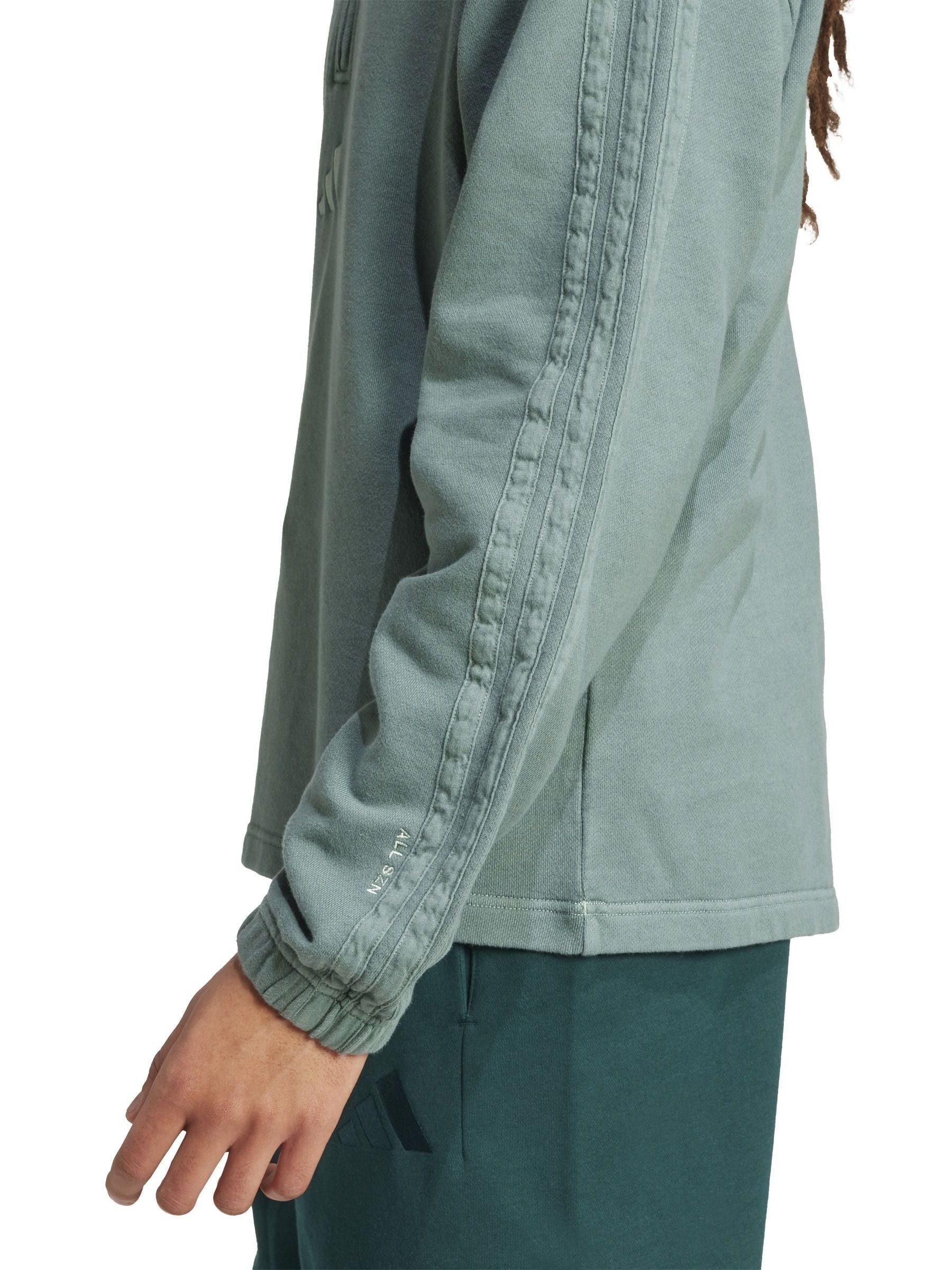 Buy adidas Green All SZN French Terry Washed Half-Zip Sweater from
