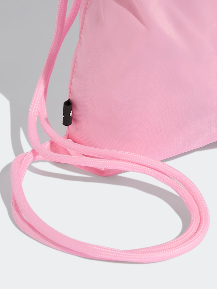 adidas Pink Linear Gymsack Bag - Image 3 of 3