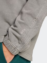 adidas Grey All SZN French Terry Washed Half-Zip Sweater - Image 4 of 6