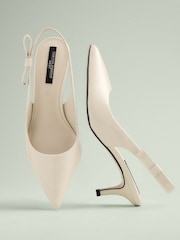 Bone Leather Tabitha Simmons x Next Dela Slingback Point Heels - Image 1 of 4