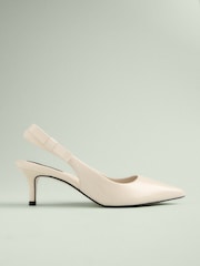 Bone Leather Tabitha Simmons x Next Dela Slingback Point Heels - Image 3 of 4