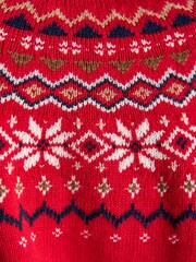Vermelho - Suéter Joules Alba Fairisle de gola alta e algodão Blend - Imagem 7 de 8