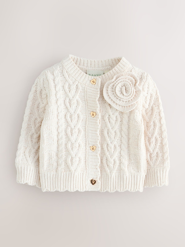 Baker by Ted Baker Knitted Corsage Cardigan - Image 1 of 4
