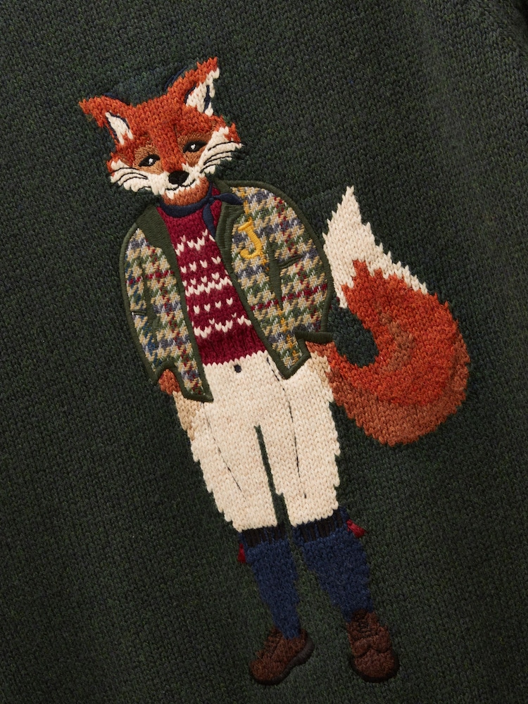 Verde - Suéter de punto de alto contenido en algodón con cuello redondo y diseño de intarsia Jonty de Joules - Imagen 12 de 12 Verde - Suéter de punto de alto contenido en algodón con cuello redondo y diseño de intarsia Jonty de Joules - Imagen 12 de 12