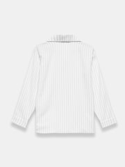 Mint Velvet Grey Striped Pyjama Shirt - Image 7 of 7